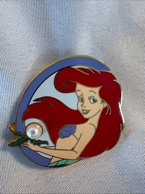 Disney Ariel Enamel Pin with Pearl Accent